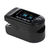 Pulse Oximeter Fingertip Fingertip Pulse Oximeter Blood Oxygen Saturation Monitor (Black)
