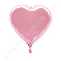 Illume Partyware 18'' Light Pink Foil Heart Balloon, 1 pc, Aluminum Foil for Birthday Party, Kids Parties, Wedding Decoration, Valentines