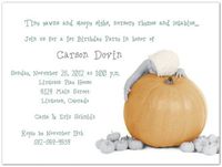 The Great Pumpkin 1st Birthday Invitations - Set of 20