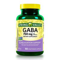 Spring Valley Gaba 750 mg Relaxation Support, 100 Capsules