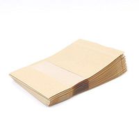 GOOTRADES 20 Pack Natural Kraft Stand-up Zip Pouch with Window,5.5 x 7.9 inches