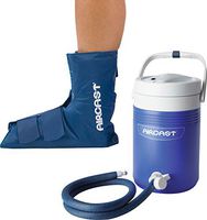 Aircast Cryo/Cuff Cold Therapy: Ankle Cryo/Cuff with Non-Motorized (Gravity-Fed) Cooler, One Size Fits Most