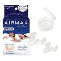 AIRMAX Nasal Dilator for Better Sleep - Natural, Comfortable, Anti Snoring Device, Snoring Solution for Maximum Airflow and Easier Breathing Two Size Trial Pack (Small and Medium - Clear)
