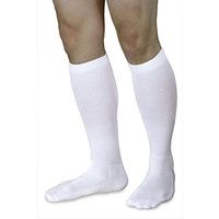 Sigvaris Diabetic Compression sock for Men 18-25mmHg,pair (XLM, White)