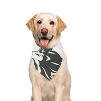JTMOVING Dog Scarf Heraldic Lion Silhouette Printing Dog Bandana Triangle Kerchief Bibs Accessories for Large Boy Girl Dogs Cats Pets Birthday Party Gift