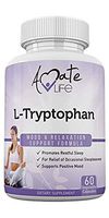 L Tryptophan 500mg Stress Relief Natural Sleep Aid Supports Anxiety Relief with Amino Acids Serotonin Dietary Supplements Supports Positive Mood Men & Women 60 Capsules Made in The USA by Amate Life