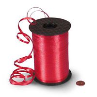 3/16 inch x 500 Yard Red Crimped Curling Ribbon