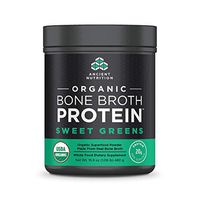 Ancient Nutrition Organic Bone Broth Protein Powder, Sweet Greens Flavor, 17 Servings Size - Organic, Gut-Friendly, Paleo-Friendly