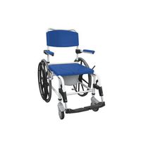 Drive Medical Aluminum Shower Mobile Commode Transport Chair, Model - NRS185006