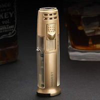 Lighter?Portable Outdoor Emergency Windproof Torch Torch Lighter Baking Barbecue Welding Flame Lock Gas Can Be Filled Gas Turbine Lighter (Without Gas)