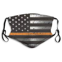 American Flag Protective Mask with Gasket Disposable Water Repellent Multilayer Filter Adult Sunscreen Large Mask M