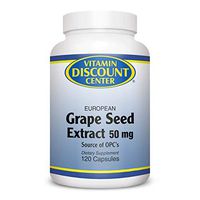 Vitamin Discount Center Grape Seed Extract 50mg, 120 Capsules