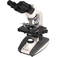 Omano OM36-B - 40x-1,000x - Binocular Student Microscope - Double-Layered Mechanical Stage - Professional Abbe 1.25 N. A Condenser - Halogen Illumination
