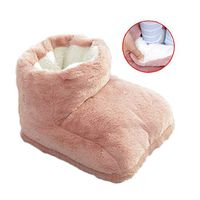 HMAMERÂ Foot Warmer Massager Aid Poor Circulation + Arthritis, Heated Comfort USB All-Inclusive Foot Warmer Keeps Feet and Ankles Warm,Pink