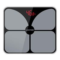 Shentesel Electronic Scale USB Smart Rechargeable LED Display Home Floor Weight Balance - Black