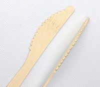 BAMBOO BIODEGRADABLE DISPOSABLE KNIFE -100 Unit Pack- Delivered by Nadina - Fully compostable cutlery that will help save time preparing your lunchbox. Help preserve our planet.