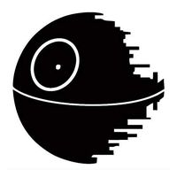 YWS Vinyl Sticker Decal - Death Star Star Wars - Sticker Laptop Car Truck Window Bumper Notebook Vinyl Decal SMA5071