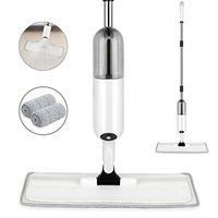 Spray Mop for Floor Cleaning, Microfiber Mop with a Refillable Bottle and 2 Washable Pads, Hardwood Floor Mop for Home Kitchen Hardwood Laminate Wood Ceramic Tiles Floor Cleaning (White)