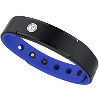 ProExl 15K Sports Magnetic Bracelet 100% Waterproof and Fully Adjustable - for Energy, Power and Focus (Black Azul)