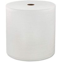 LoCor Solaris Paper Hardwound Roll Cleaning Towel, 7" x 850 ft, White 6 per Carton