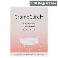 (20 Patches) CrampCareH PMS/Menstrual Cramps Relief Heat Patch with Wide Wings, FDA Registered