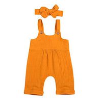 Summer Unisex Toddler Baby Clothes - vermers Newborn Infant Baby Girls Floral Print Romper Bodysuit Outfit Clothes Yellow