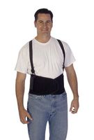 Liberty DuraWear Plain Back Support Belt with Detachable Suspenders, X-Large, Black