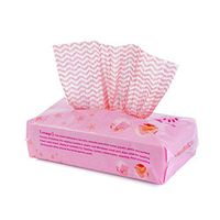 SGYH Disposable No-wash Kitchen Towels Dishcloths, Multicolor Non-Woven Absorption Cleaning Cloth Rags Kitchen Dish Cloths, 80 Sheets per Pack (Pink)