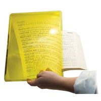 3X Yellow Full Page UnFramed Magnifier - Firm Fresnel by MAGNIFYING AIDS