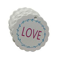 Kraft Paper Tags,Outgeek 100PCS Gift Tag Multi-Purpose Hanging Tag Paper Tag for Valentine's Day