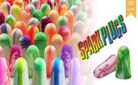 WONDS 50 Pack Foam Earplugs Spark Plugs Hearing Protection Earplugs Soft Low-Pressure Earplugs Noise Reducing Ear Plugs