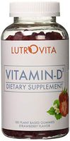 Lutrovita Vitamin D Gummy, Strawberry, 180 Count
