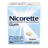 Nicorette Nicotine Gum to Stop Smoking, 2mg, Original, 170 Count