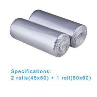 4 Gallon Trash Bags, Bathroom Thick Garbage Bags for Restaurant Office Bedroom Rubbish Bags 60 Count plus 5 Gallon 25 Count