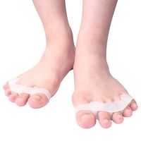 Silicone Toe Separators for Men & Women - Gel Toes Spacers & Stretcher for Pedicure Yoga Running Ballet Bunion Pain Relief