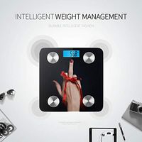 Bluetooth Body Scale Fuck You Sign As A Gift by Hand Isolated On Black Electric Scales for Weight Body Fat Composition Monitor Analyzer with Smartphone App for Body Management-396lbs