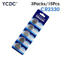 CR2330 2330 BR2330 ECR2330 3V Button Coin Cell Battery Bulk Wholesale 15Pcs