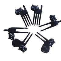 36 pcs(1 set) Fruit Forks IKevan Lovely Animal Food Fruit Forks Decor Animal Mini Cartoon Toothpick Lunch Decor