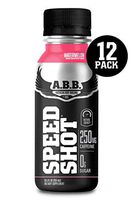 American Body Building (ABB) Speed Shot, Caffeine Shake, Pre-Workout, Intense Energy Shot with Zero Sugar, Watermelon Flavored Ready to Drink 8.5 oz Bottles, 12 Count