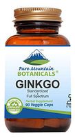 Ginkgo Biloba Capsules – 90 Kosher Vegan Caps - Now with 460mg Organic Ginkgo Biloba Leaf and Ginko Extract - Nature's Brain Supplement
