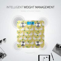 Bluetooth Body Fat Scale Lovely Rabbits Clover Sparkles On Green Smart Wireless Scale with LCD Display Measuring Body Weight Bmi and Health Digital Scale