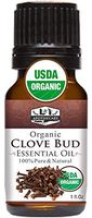 1 fl. Oz / 30 ml Organic Clove Bud Essential Oil, USDA Certified Organic Clove Oil, 100% Pure & Natural Clove Essential Oil, Undiluted Clove Essential Oil, Organic Syzygium Aromaticum Oil
