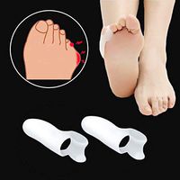 BELONG 1Pairs/2pcs Silicone Gel Toe Separator Bunion Guard Little Toe Bunion Guard Foot Hallux Valgus for Women Foot Support