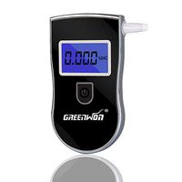 GREENWON Alcohol Tester, Digital Alcohol Tester, Breathalyzer, Breathalizer for Alcohol, Portable with LCD Display Personal Use, Black