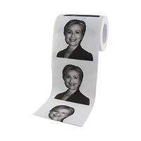FEDBNET 1/6 Rolls Toilet Paper,Funny Hillary Clinton Toilet Paper,Hillary Clinton Smile Toilet Paper Roll Gag Prank Joke Gift