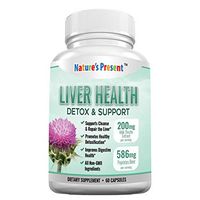 Liver Cleanse Detox & Support Supplement - Ultimate detoxifier & Energy Regenerator - 22 Herbs: Milk Thistle Extract, Artichoke Extract, Beet Root, Yarrow, Jujube, Chicory and More-60 Capsules