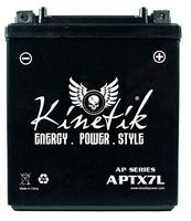 Kinetik 12V 6AH 100 CCA Replacement Interstate YTX7L-BS Battery