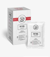 Fat Fuel Keto Coffee Mix – Low-Carb Protein Powder with MCT Oil, Coconut Oil, Grass-Fed Butter Powder and Himalayan Salt – Boost Energy and Focus to Reach Your Weight Loss Goals (7 Packets)