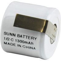 Powertron (1) One 1/2 C Cell Batteries Battery with Tabs