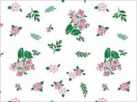 Fresh Mint Floral Print Design Gift Grade Tissue Paper Sheets - 15" x 20" Choose Package Amount (240)